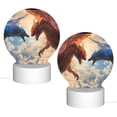 thumbnail image 2 of Naloa Cloud Red And Blue Dragon Acrylic LED Night Light Custom LED Lights Personalized Nightlight Customized Gifts for Family Couples Friends, 2 of 9