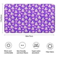 thumbnail image 3 of Purple Cartoon Unicorn Cloud Pattern Bathroom Rugs Mat,Non Slip Microfiber Bathroom Rug,Rubber Backing,Soft Bathroom Mats for Bathroom Floor,Tub and Shower,17x30in(43x75cm), 3 of 5