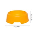 thumbnail image 3 of Nebwoak Non-Slip No-Tip Thickened Plastic Pet Bowl 4.33" Yellow - Dishwasher Safe, Scratch-Free Edges for Cats, Puppies & Small/Medium Pets, 3 of 6