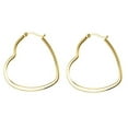 thumbnail image 2 of Personalized Customized Name Love Heart Hoop Earrings for Women, 2 of 2