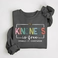 thumbnail image 3 of Kindness Sweatshirts for Men Women 2025 Long Sleeve Crewneck Kindness Graphic Sweatshirt Pullover Tops, 3 of 4