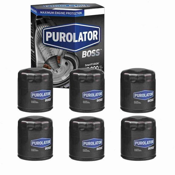 6 pc Purolator BOSS PBL12222 Engine Oil Filters for Oil Change Lubricant Filters Fits select: 2007-2019 CHEVROLET SILVERADO, 2013-2023 RAM 1500