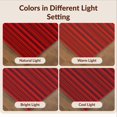 thumbnail image 7 of Design&I 8'x10' Washable Area Rug Plush Look Subtle Tonal Stripe Bands Minimalist Detailing Solid Flowing Dynamic for Dining Room, Large Office, Lounge, Snag-Free, 7 of 7