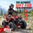 thumbnail image 3 of HOVER HEART Dirt Quad 500 for Kids Teenager, 36V Electric 4-Wheeler for Teens, X-Large Metal Frame, Speed Control, Suspension, Disc Brake, Charger Included, 3 of 17