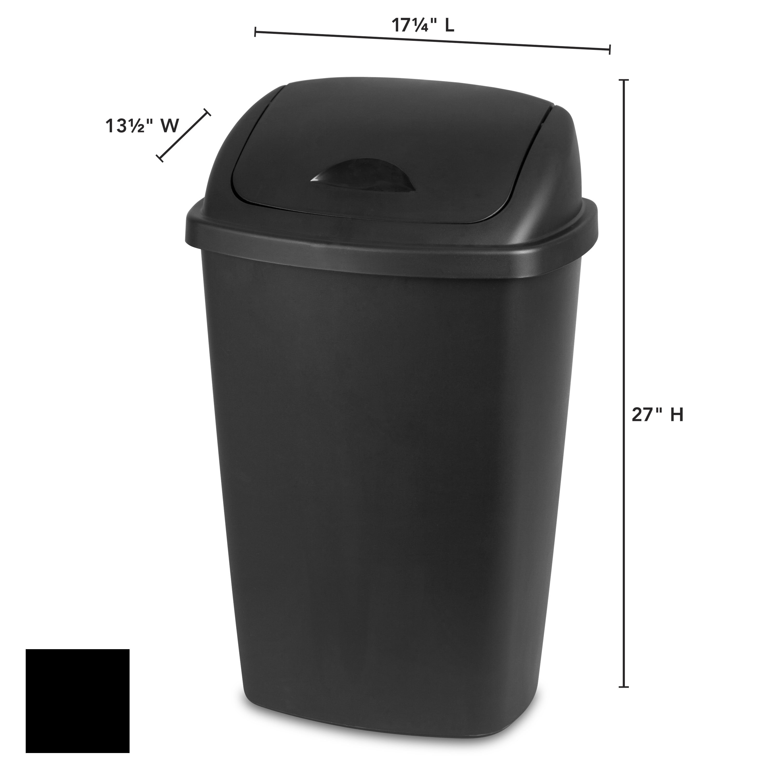 Sterilite 13 2 Gal Swingtop Wastebasket Classic Red Walmart Com Walmart Com