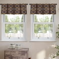 thumbnail image 2 of LALILO Kitchen Curtain Valance With Ethnic Aztec Ornament Boho Rod Pocket Window Curtain 52"x 18" Set of 2, 2 of 5