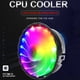 thumbnail image 4 of Radiador silencioso de luz RGB de 3 pines y 1800 RPM para Intel LGA AMD 1150 Ventilador silencioso, 4 of 9