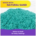 thumbnail image 5 of Kinetic Sand, Twinkly Teal 2lb Bag of All-Natural Shimmering Play Sand, 5 of 11