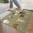thumbnail image 4 of Dog Breeds Door Rugs,Washable Non Slip Door Mats Indoor,Decorative Door Mats,Entry Mat Indoor for Entrance,Bedroom,Kitchen,Bathroom,17"x30", 4 of 6