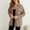 *Coffee, variant on ClodeEU Womens Oversized Lapel Button Down Jacket ,Casual Long Sleeve Trendy Shacket Jacket Coffee,Womens Plus L
