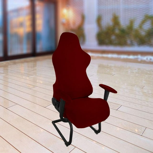 Elastic Gaming Slipcovers Washable Rest Arm Gaming for Reclining Gaming Office red red