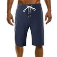 thumbnail image 2 of BXINGOHAI Triathlon Shorts $15 & Under Men's Cargo Shorts Plus Size Big and Tall Cargo Shorts Multi-Pockets Relaxed Summer Drawstring Beach Shorts Pants Navy,XL, 2 of 7
