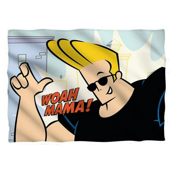 Johnny Bravo Woah Mama (Front Back Print) Pillow Case