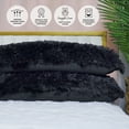 thumbnail image 2 of Memory Foam Fun Pillow Huggy Collection with Snuggle Cover, Standard/Queen, Black, 2 Pack, 2 of 14