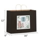 thumbnail image 2 of Bolsas de regalo Eupako de papel negro de 41 x 15 x 30 cm, juego de 50, 2 of 6