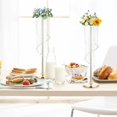 thumbnail image 5 of 2 Pcs 35.4inch Crystal Flower Stand Wedding Centerpieces for Tables Metal Tall Tabletop Gold Metal Flower Arrangement Holder Bead Crystal Golden Vase for Party Wedding Birthday Decor, 5 of 7