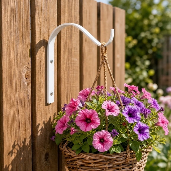 Heavy Duty Plant Hangers Outdoor Indoor, 4 Inch Metal Hanging Bracket, Wall Brackets for Hanging Baskets, Bird Feeders,Wind Chime& Lanterns