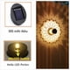 thumbnail image 4 of Paquete de 2 Luces Solares para Vallas, de Metal, para Exteriores, con Energía Solar, para Pared, Terraza, Escalón, para Jardín, Patio, Decoración de Jardín A, 4 of 8