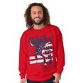 thumbnail image 4 of 4th of July Patriotic Skateboard Plus Size Long Sleeve Graphic Tee Shirt Brisco Brands 2X, 4 of 6