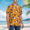 thumbnail image 2 of Lsque Halloween Witches Gnome pattern Hawaiian Shirt for Men, Unisex Summer Beach Casual Short Sleeve Button Down Shirts-Small, 2 of 9