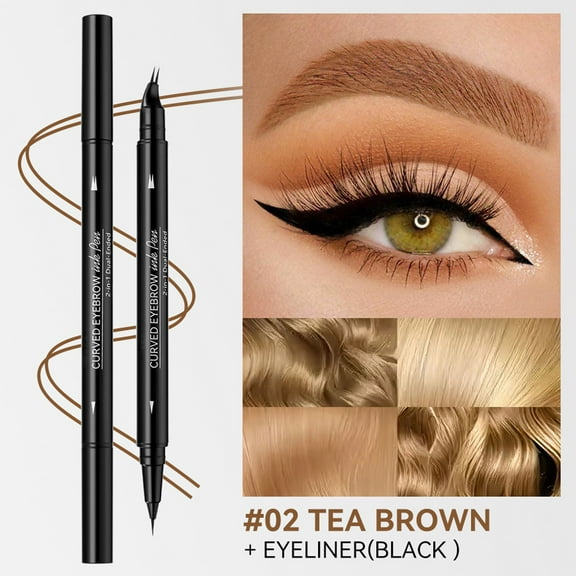 Hair-Like Eyebrow Pencil, Waterproof Faux Brow, 2-in-1 Eyebrow Pen with 2 Tip Microblading Eyebrow Pencil and Ultra-Precise Brow Pencil, Eyebrow Pencils for Women, Natural Hair-Like Brows