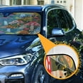 thumbnail image 3 of Yayeee Car Windshield Sun Shade Universal Fit Front Visor Protector, Vibrant Mushroom, 3 of 8
