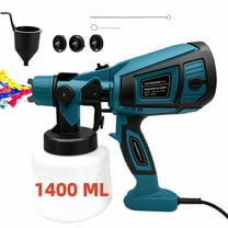 BN-LINK Paint Sprayer, 800W Electric Spray Paint Gun with 3 Nozzles and 3 Spray Patterns, 1400ML Handheld Paint Sprayer for House Painting Furniture Cabinets Fence Wall, Blue