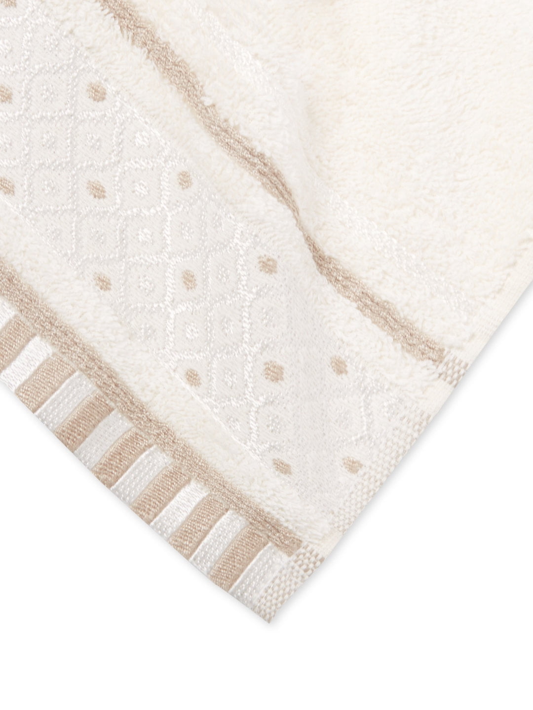 Balio 6-Piece 100% Cotton Bath Hand Wash Towel Set in Crème