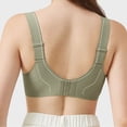 thumbnail image 5 of HNMKIU Wireless Bras Comfortable Adjustable No Underwire V-Neck T-Shirt Design for Casual Wear Support and Everyday Comfort Plus Size Bras for Women Green,XL, 5 of 9