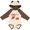 Natural & Brown w Ears, variant on Inktastic I Love My Granny to the Moon and Back Boys or Girls Long Sleeve Baby Bodysuit