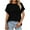 Black, variant on TYGHBN Women Tops Casual Basic T Shirts Loose Fit Crewneck Short Sleeve Summer Solid Color Tee Shirt Top Womens Long Sleeve T Shirts Pack Athletic Shirts Women Loose Fit Women's Tops Summer Active