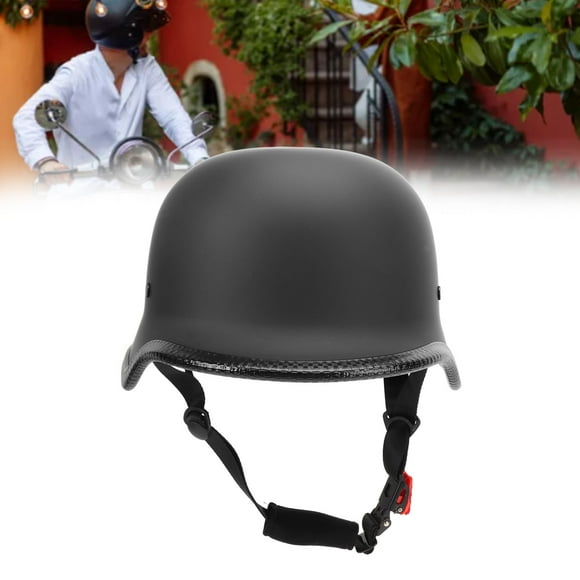 Half Helmet, Wide Applicability Space Efficient Light Weight ABS Material Effective Open Face Helmet for Snowmobiles for Women Matte Black L