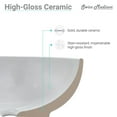 thumbnail image 3 of Chateau 22 Square Ceramic Vessel Sink, 3 of 9