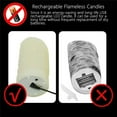 thumbnail image 4 of Velas LED, Velas Parpadeantes Sin Llama, Velas Recargables, Velas de Real con Control Remoto, 12,5 Cm, 4 of 5