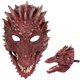 thumbnail image 1 of Máscara de látex con forma de dragón con forma de media máscara con mandíbula móvil para Halloween, 1 of 8