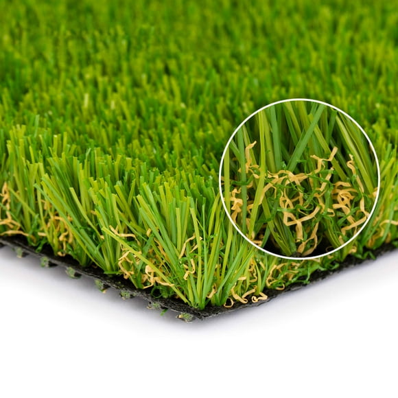 SMARTLAWN PROFESSIONAL Realistic Artificial Grass/Turf 3'X8' 1.25in Pile Height Carpets for Indoor and Outdoor Use,Soft and Lush Natural Looking Synthetic Mats