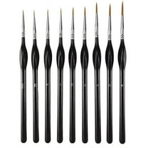 HOT! Detail Paint Brushes Set 9Pcs Miniature Brushes,Suitable for Acrylic Painting, Oil, Watercolor, By Numbers