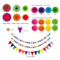 thumbnail image 2 of 20 piezas de suministros de decoración para fiestas de cumpleaños, pancartas, remolinos, abanicos Tomshoo Multicolor, 2 of 6