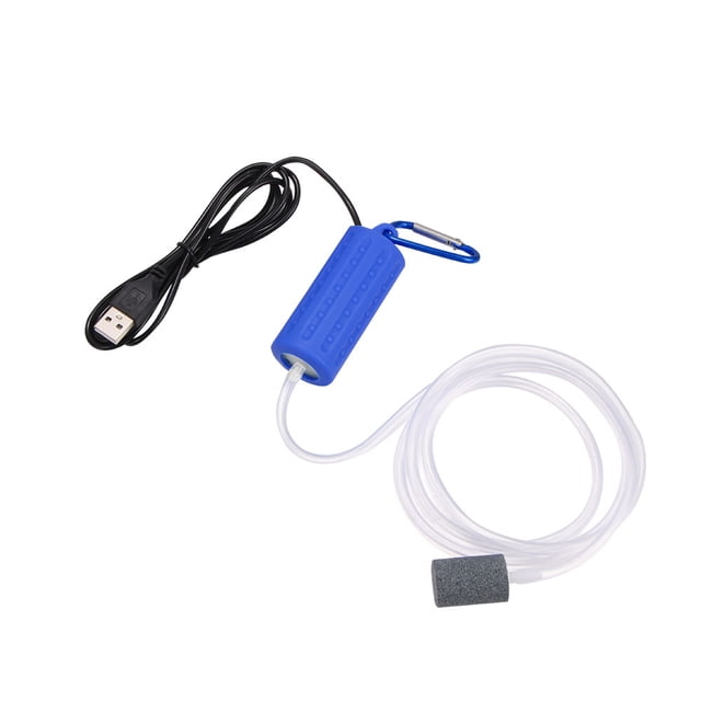Oxígeno Silenciosa Pequeña Usb Con Hebilla Colgante Para Pecera Pesca Al Aire Libre Vogacara OD009787-02