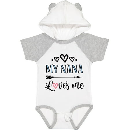 

Inktastic My Nana Grandma Loves Me Girls Gift Baby Girl Bodysuit