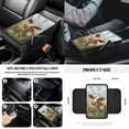 thumbnail image 6 of Jeiento Cow 14 PCS Car Seat Covers Set with Steering Wheel Cover Seat Belt Pads Garbage Bag Armrest Seat Box Cover Handbrake Cover Set Rear View Mirror Protector Coasters Interior Auto Accessory, 6 of 7