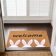 thumbnail image 6 of HuiXinOu Easter Doormat Absorbent Welcome Mat Non Slip Front Door Rug with Rabbit Design Indoor Outdoor Entryway Spring Home Decor, 6 of 6