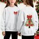 thumbnail image 1 of Cowsor Girls Sweatshirts Kids Cute Graphic Crewneck Pullover Tops Xmas Long Sleeve Holiday Shirts, 1 of 7