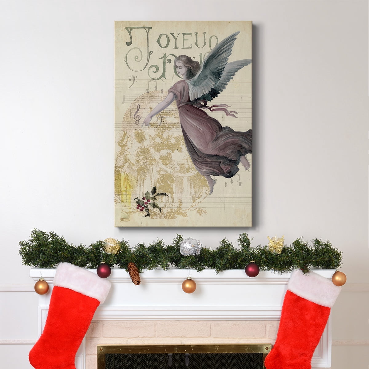 Christmas Greetings Collection B- Gallery Wrapped Canvas