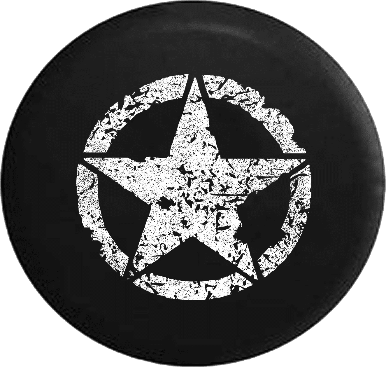 Tank Oscar Mike Star Painted  Tire Cover fits Jeep Wrangler 