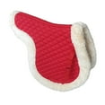 thumbnail image 4 of tamizeot Quilted Saddle Pad Comfort Equestrian Riding Pad Dressage Red Non Equipment Slip Red 65x60cm, 4 of 6