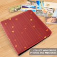 thumbnail image 5 of PU Leather Photo Album with Self-Adhesive Pages Scrapbook DIY Picture Holds 20+ Sheets Arranged Orange Hearts, 5 of 9