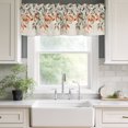 thumbnail image 3 of Valances for Windows, Vintage Leaves Light Filtering Window Treatment Valances for Living Room/Bedroom/Bathroom, Summer Botanical Pastoral Watercolor Rustic 54"x 18" Rod Pocket Kitchen Curtains, 3 of 9