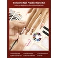 thumbnail image 2 of Mano maniquí flexible para uñas de acrílico y manicura DIY - diseño antideslizante para práctica profesional, 2 of 7