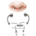 thumbnail image 3 of K-KED Nostril Earring Body Delicate Jewelry Gifts Nose Hoops Piercing Cartilage Tragus Ring-Black, 3 of 9